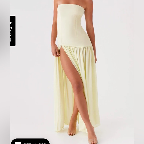 Peppermayo Eden maxi dress, US 2, Yellow, NWT - Picture 2 of 5